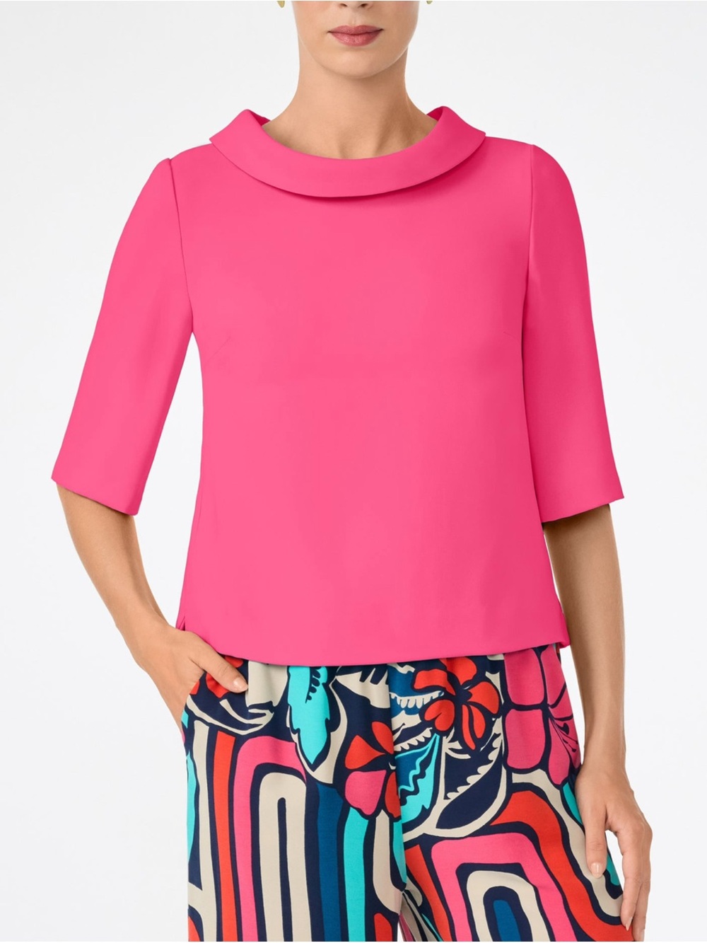 Talbots Portrait Collar Sabrina Top